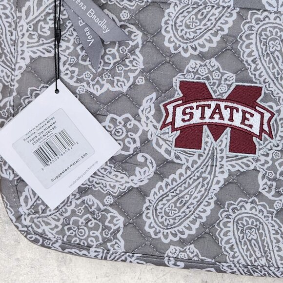 Vera Bradley Collegiate Crossbody - Mississippi State University - Gray - NWT - Picture 5 of 7